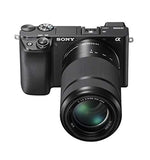 Sony Alpha A6100 Mirrorless Camera with 16-50mm and 55-210mm Zoom Lenses, ILCE6100Y/B, Black