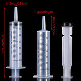 Frienda 4 Pack Large Plastic Syringe for Scientific Labs and Dispensing Multiple Uses Measuring Syringe Tools (60 ml)