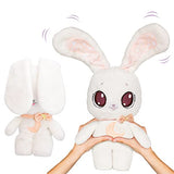 IMC Toys Peekapets Peek-A-Boo Bunny White Plush - Stuffed Animal, Plush Doll - Great Gift for Kids Ages 1-3