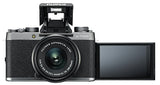 Fujifilm X-T100 Mirrorless Digital Camera w/XC15-45mmF3.5-5.6 OIS PZ Lens - Dark Silver