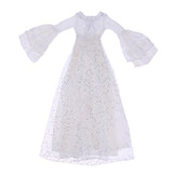 Homyl Enchanted White Sequined Tulle Dress Outfit Clothing for 1/3 60cm Night Lolita BJD SD Doll