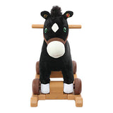 Rockin' Rider Cocoa 2-in-1 Pony Plush Ride-On, Black