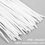Anvin 100 Pcs Cotton Candle Wicks, 60 Pcs Candle Wick Stickers, 20 Pcs Metal Candle Wick Tabs and 1 Pcs Centering Device for Candle Making Starter Kit DIY Craft Tools (4 inch & 6 inch)