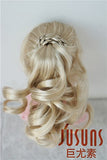 JD218 5-6'' 13-15CM Synthetic Mohair Doll Wigs 1/8 Blond Complex Braid Wig 5-6inch BJD Doll Accessories