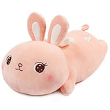 ARELUX 21.7" Pink Bunny Plush Stuffed Animal Pillow,Soft Hugging Pillow Bunny Plush Toys,Cute Rabbit Doll Throw Pillow with Wings,Gifts for Birthday, Valentine, Christmas