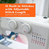 Sewing Machine for Beginners, The Dream by American Home, 15 Built-in Stitches, Great for Refashioning Clothes, AH700