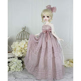 HMANE BJD Dolls Clothes 1/4, Royal Court Retro Long Dress for 1/4 BJD Doll (No Doll)