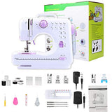 HODLEX Portable Sewing Machine With sewing kit Basic Easy to Use for Adults and Kids,12 Built-in Stitches, 2 Speeds Double Thread Multifunction Electric Household Hand held Mini Sewing Machine