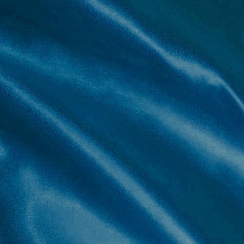 Silky Satin Charmeuse Peacock Blue Fabric By The Yard