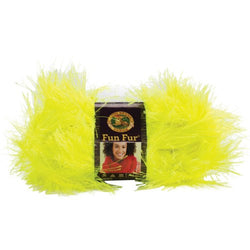 Fun Fur Yarn-Neon Lemon
