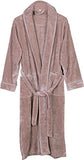 NY Threads Women's Fleece Bathrobe - Shawl Collar Soft Plush Spa Robe (X-Large, Taupe)