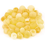 Amber Beads Baroque Style – Polished and Raw 100% Natural Baltic Stone 5-6mm Loose with Drilled Holes Multiple Colors - Amber Culture