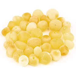 Amber Beads Baroque Style – Polished and Raw 100% Natural Baltic Stone 5-6mm Loose with Drilled Holes Multiple Colors - Amber Culture