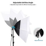 [Upgrade Version] HPUSN Softbox Lighting Kit 26inches Hexagon Continuous Lighting System Photography Studio Light Equipment with 2pcs 85W Bulbs for Live Broadcast, Portrait, Product Photography