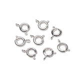 Bulk Buy: Darice DIY Crafts Spring Ring Clasp Sterling Silver Plated 7mm (3-Pack) 1957-13