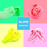 Scented Cloud Slime Kit 10 Pack, with Peach, Apple, Rainbow and Pineapple Cute Slime Charms, Soft and Non-Sticky, for Kids Party Fun Stress Relief Toy