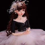 1/3 BJD Dolls 60Cm 23.62 Inch SD Dolls Ball Jonted Doll DIY Toy with Full Set Clothes Shoes Wig Makeup Deluxe Collector Doll BJD Fully Poseable Fashion Doll for Girls