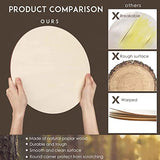 Round Wooden Discs for Crafts, 10 Pieces 12 Inch Unfinished Wood Circles- Sign Blank Wood Rounds Slices for DIY Crafts, Home Decor Door Hanger Wood Burning Painting Engraving