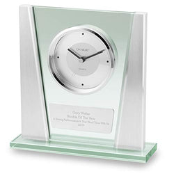 Things Remembered Personalized Modern Glass Clock with Engraving Included
