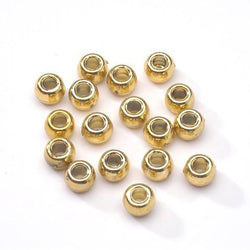 Bulk Buy: Darice DIY Crafts Pony Beads Acrylic Metallic Gold 9mm 65 pieces (6-Pack) 0788-22