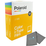 Polaroid Originals Instant Color Film for i-Type Cameras 2 Pack, 16 Instant Photos Bundle with a Lumintrail Cleaning Cloth
