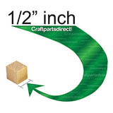 1/2 Inch Wood Cubes, Natural Unfinished Craft Wood Blocks (1/2”) - by Craftparts Direct - Bag of