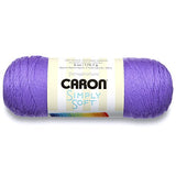 Caron Simply Soft Brites Yarn, 6 oz, Grape, 1 Ball