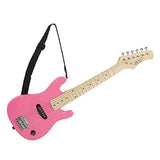 ZENY 30'' Electric Guitar Set Beginner Kits for Kids with Gig Bag,Cable,Strap (Pink)