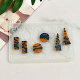 LET'S RESIN 3 Pairs Earring Resin Molds with 2pcs Stud Earring Jewelry Epoxy Resin Silicone Molds Including Earring Hooks, Jump Rings, Head/Eye Pins for Resin Jewelry, Pendant, Resin Crafts DIY