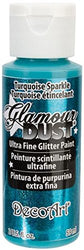 DecoArt Glamour Dust 2-Ounce Turquoise Sparkle Glitter Paint