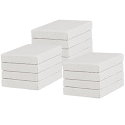 US Art Supply 3" x 4" Mini Professional Primed Stretched Canvas (1-Pack of 12-Mini Canvases)