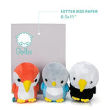 Bellzi Baby Stuffed Animal Plush Toy Set - Adorable Bird Plushie Toys and Gifts! - Includes Bald Eagle Plush , Baby Parrot Plush, and Bird Plush Animal - Baldi, Parri, and Lovi