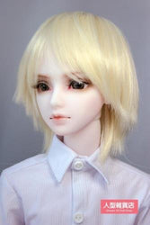 BJD Doll Hair Wig 8-9 inch 20-22cm Pale gold 1/3 SD DZ DOD LUTS G-59