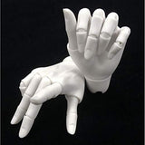 LoveinDIY White Skin Flexible Jointed Hands Model for 1/3 BJD SD Male Doll Super