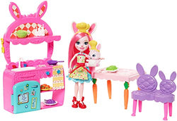 Enchantimals Kitchen Fun Playset – Bree Bunny Doll (6-in) and Twist Animal Figure [Amazon Exclusive]
