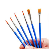 60 Pcs Round Flat Paintbrushes Set， Art Paint Brushes in Bulk for Kids/ Artists/Painters/Beginners/Students ，Short Plastic Handle，Nylon Hair Brushes for Acrylic Oil Watercolor Art Painting