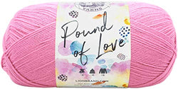 Lion Brand Yarn 550-102 Pound of Love Yarn, Each, Bubble Gum