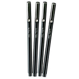 Uchida of America 4300-4B 4-Piece Le Pen Drawing Pen Set, 0.3 Point Size, Black