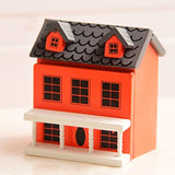 Walbest Miniture Ornament Kit for Kid,Mini Display Mold for Garden,Cute Villa House Simulation Model Mini Dollhouse Ornament Children Play Props - B