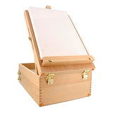 US Art Supply GRAND CAYMAN Extra Large 2-Drawer Wooden Sketchbox Easel