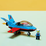 LEGO City Stunt Plane 60323 Building Kit; Toy Jet with Decorated Tail Fins and an Opening Cockpit, Plus a Pilot Minifigure with a Helmet; Fun Action Toy, Designed for Kids Aged 5 and up (59 Pieces)