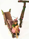 Fairy and Gnome Miniature Swing and Slide Set - A Fairy Garden Accessory