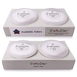 Genova Art CraftyClay | Air Dry Modeling Art Clay for Professionals & Kids -2 Cups (White) | Higher Grade Texture for Detailed Art Works