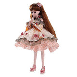 Unpara 2019 BJD Doll SD 24inch Movable Joint Doll Princess Bride Girl Gift Dolls Collection (B)