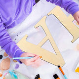 12 Inch Unfinished Wooden Letters Wood Letters Sign Decoration Wooden Decoration for Painting, Craft and Home Wall Decoration (Letter A)