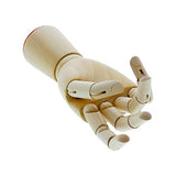 US Art Supply Wood Artist Drawing Manikin Articulated Mannequin with Wooden Flexible Fingers -