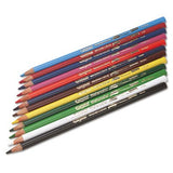 Crayola Watercolor Wood Pencil Classpack, 3.3 mm, 12 Asstd Clrs, 240 Pencils/Box