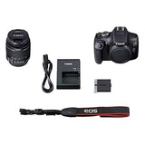 Canon EOS 2000D Digital SLR Camera w/ 18-55MM DC III Lens Kit (Black) with Accessory Bundle, Package Includes: SanDisk 32GB Card + DSLR Bag + 50’’ Tripod + Extreme Electronics Cloth…