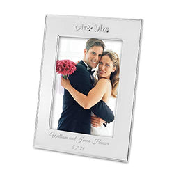 Things Remembered Personalized Mr and Mrs 5x7 Frame with Engraving Included