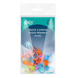 Red Heart Super Saver Yarn 2-Pack (5oz Each) Bundle with Benzy Quick Locking Stitch Markers (20ct) (Haute Pooling)
